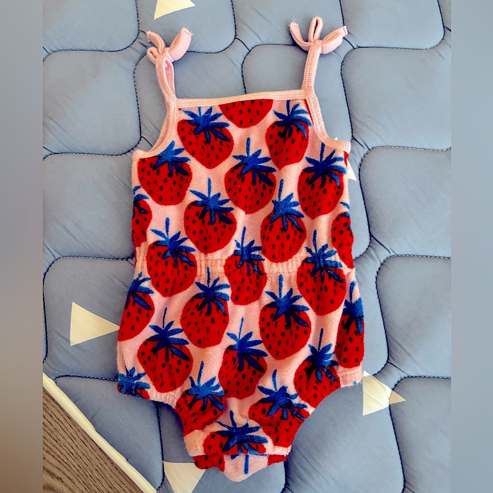 Hanna Andersson Strawberry Romper